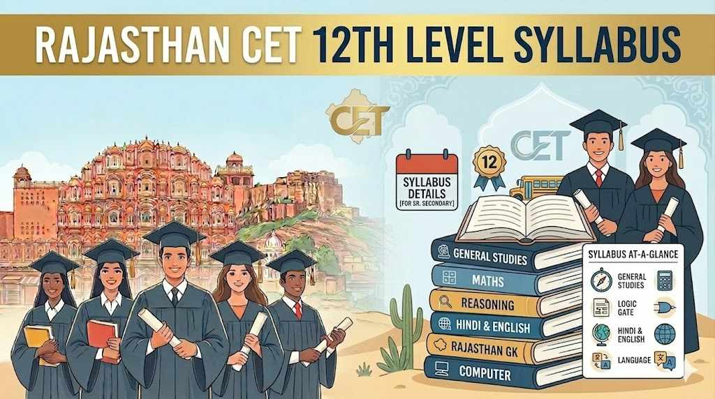 Rajasthan CET 12th Level Syllabus 2026